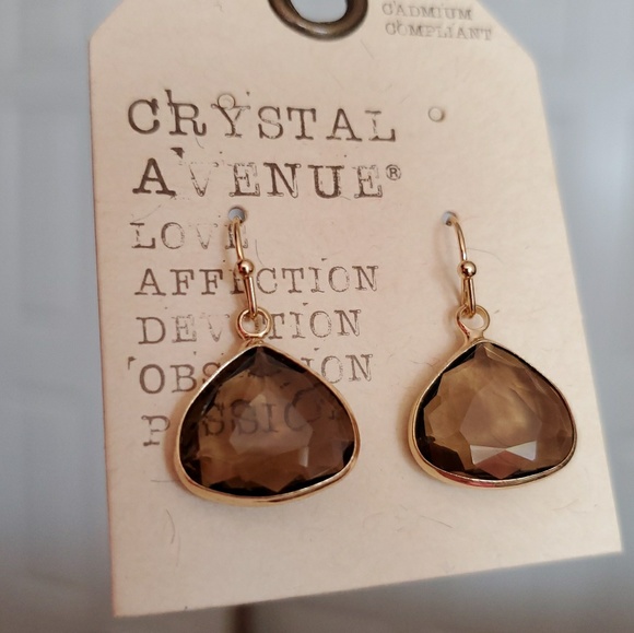 Smoky Translucent Earrings - Picture 2 of 3